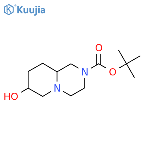 tert-butyl 7-hydroxy-1,3,4,6,7,8,9,9a-octahydropyrido[1,2-a]pyrazine-2-carboxylate structure