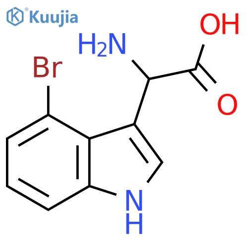 2-Amino-2-(4-bromo-1H-indol-3-YL)acetic acid structure