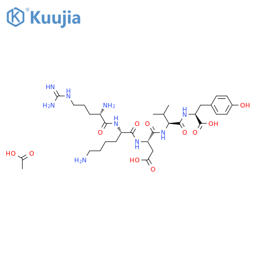 Thymopentin acetate salt H-Arg-Lys-Asp-Val-Tyr-OH acetate salt structure