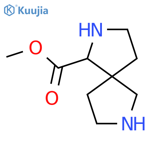 Methyl 2,7-diazaspiro[4.4]nonane-1-carboxylate structure