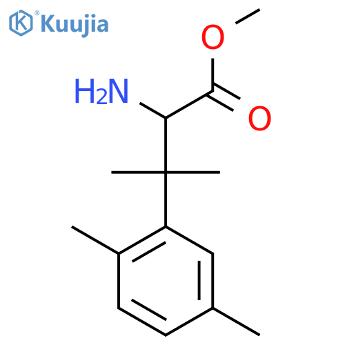 methyl 2-amino-3-(2,5-dimethylphenyl)-3-methylbutanoate structure