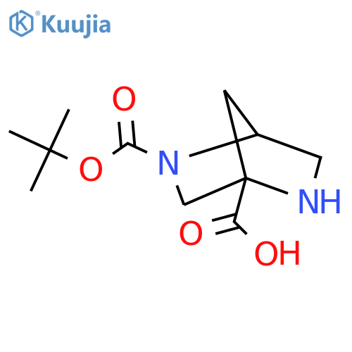 5-(1,1-Dimethylethyl) 2,5-diazabicyclo[2.2.1]heptane-1,5-dicarboxylate structure