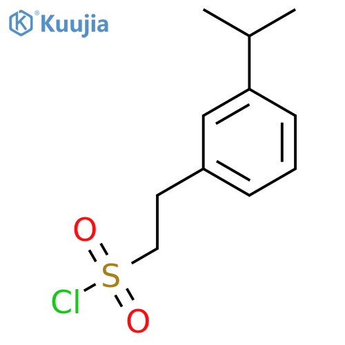 2-3-(propan-2-yl)phenylethane-1-sulfonyl chloride structure