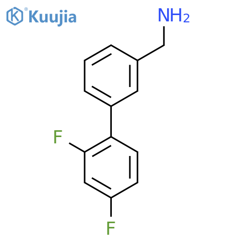 2',4'-Difluoro-biphenyl-3-methanamine structure