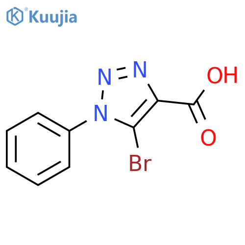 5-Bromo-1-phenyl-1H-[1,2,3]triazole-4-carboxylic acid structure
