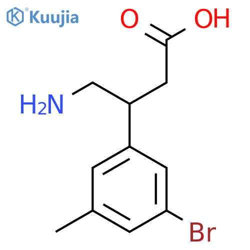 4-Amino-3-(3-bromo-5-methylphenyl)butanoic acid structure