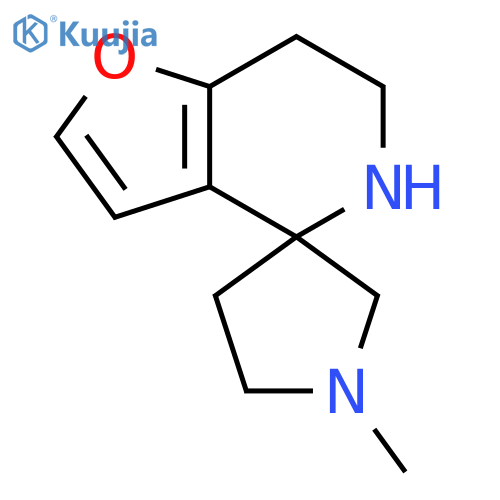 1'-methyl-6,7-dihydro-5H-spirofuro3,2-cpyridine-4,3'-pyrrolidine structure