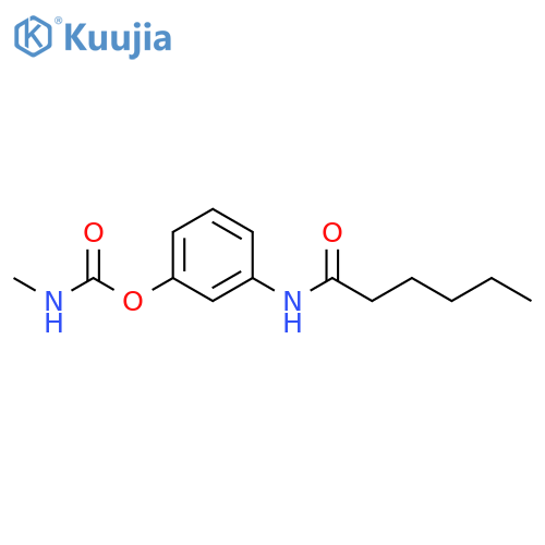 [3-(hexanoylamino)phenyl] N-methylcarbamate structure