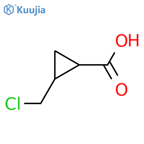 2-(Chloromethyl)cyclopropane-1-carboxylic acid structure