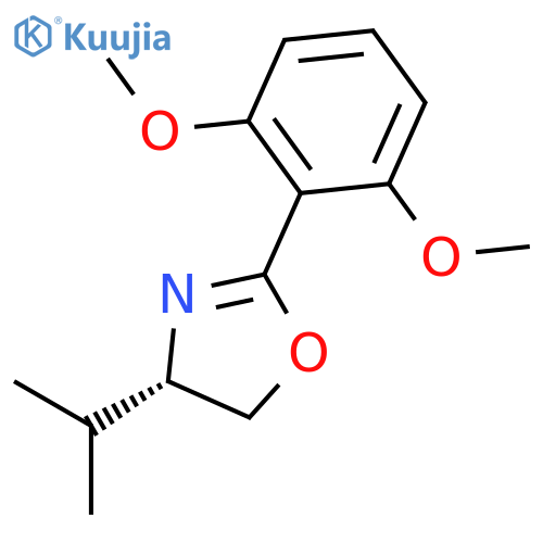Oxazole, 2-(2,6-dimethoxyphenyl)-4,5-dihydro-4-(1-methylethyl)-, (S)- structure