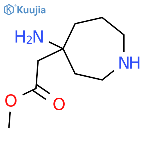 methyl 2-(4-aminoazepan-4-yl)acetate structure