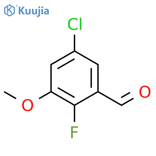 5-Chloro-2-fluoro-3-methoxybenzaldehyde structure
