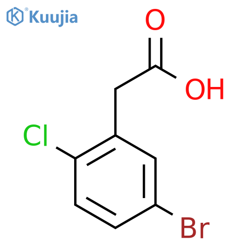 2-(5-Bromo-2-chlorophenyl)acetic acid structure