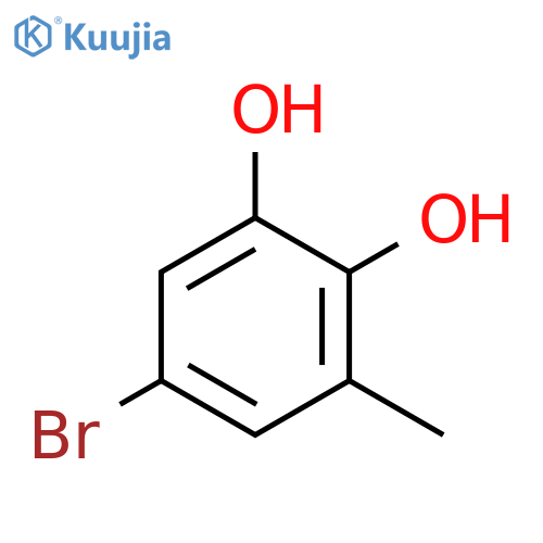 5-bromo-3-methylbenzene-1,2-diol structure