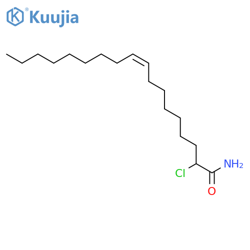 9-Octadecenamide, 2-chloro-, (9Z)- structure