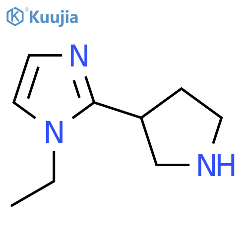 1-ethyl-2-(pyrrolidin-3-yl)-1H-imidazole structure