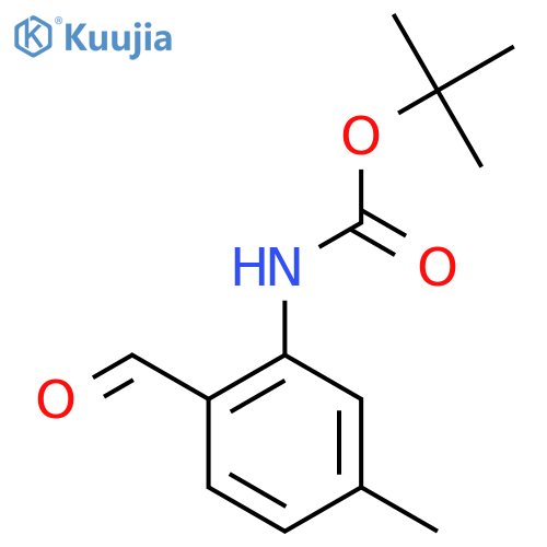 tert-butyl N-(2-formyl-5-methylphenyl)carbamate structure