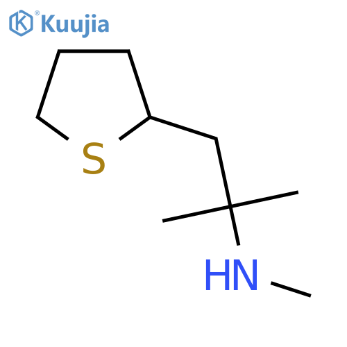 methyl2-methyl-1-(thiolan-2-yl)propan-2-ylamine structure