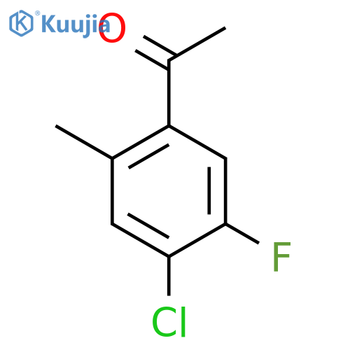 4'-Chloro-5'-fluoro-2'-methylacetophenone structure