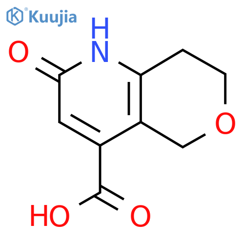 2-hydroxy-5H,7H,8H-pyrano4,3-bpyridine-4-carboxylic acid structure