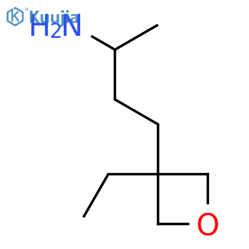 4-(3-ethyloxetan-3-yl)butan-2-amine structure
