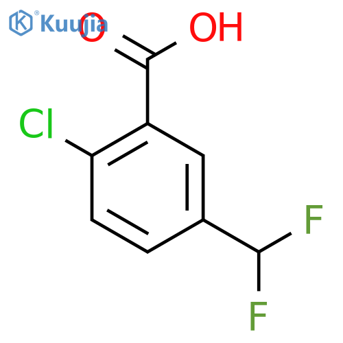 2-Chloro-5-(difluoromethyl)benzoic acid structure