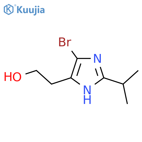 2-4-bromo-2-(propan-2-yl)-1H-imidazol-5-ylethan-1-ol structure