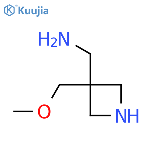 [3-(Methoxymethyl)azetidin-3-yl]methanamine structure