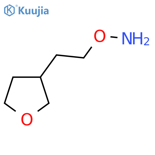 O-2-(oxolan-3-yl)ethylhydroxylamine structure