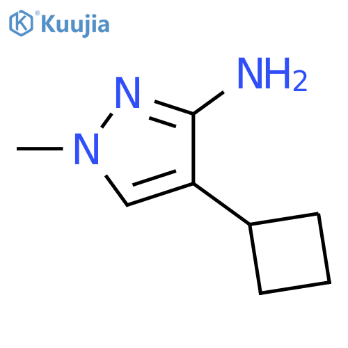1H-Pyrazol-3-amine, 4-cyclobutyl-1-methyl- structure