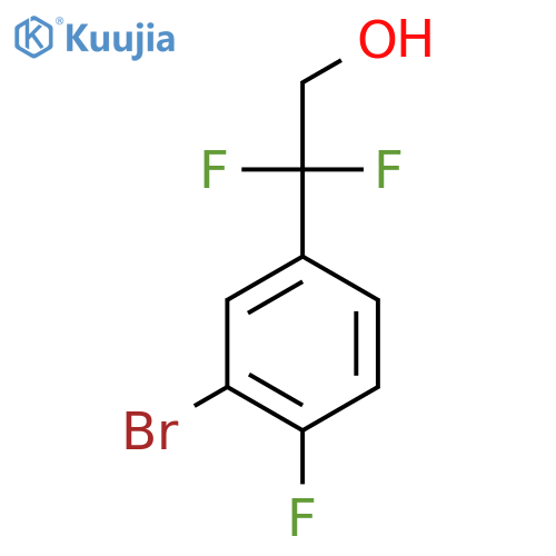 2-(3-Bromo-4-fluorophenyl)-2,2-difluoroethan-1-ol structure