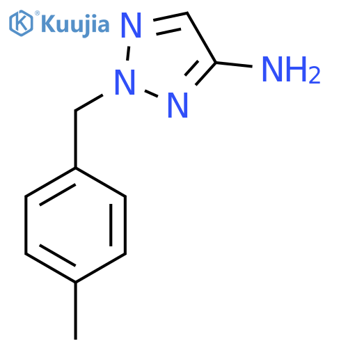 2-(4-methylphenyl)methyl-2H-1,2,3-triazol-4-amine structure