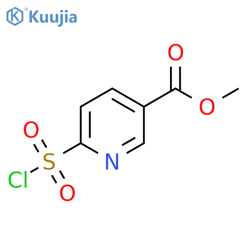 methyl 6-(chlorosulfonyl)pyridine-3-carboxylate structure