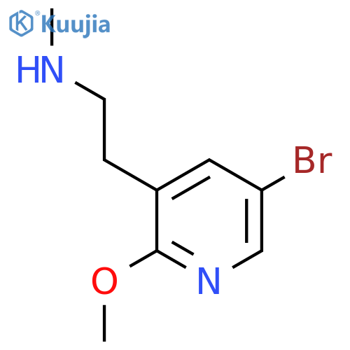 2-(5-bromo-2-methoxypyridin-3-yl)ethyl(methyl)amine structure