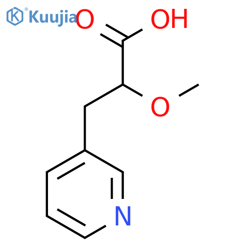 2-methoxy-3-(pyridin-3-yl)propanoic acid structure