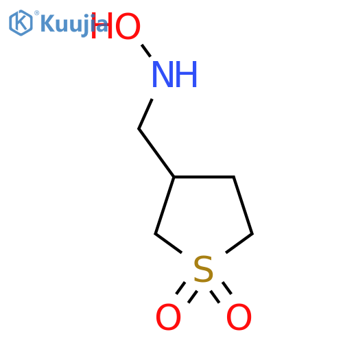3-(hydroxyamino)methyl-1lambda6-thiolane-1,1-dione structure