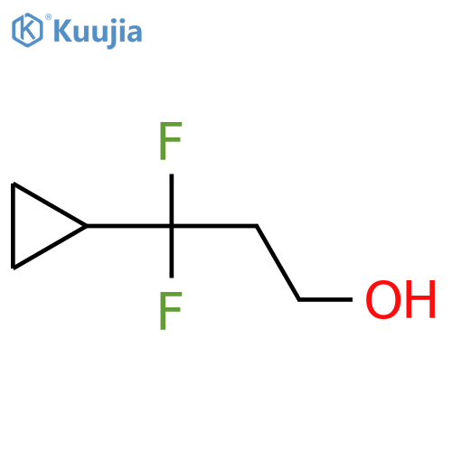 3-Cyclopropyl-3,3-difluoropropan-1-ol structure