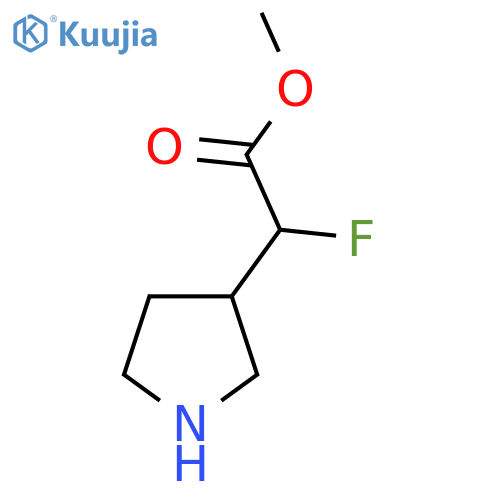 methyl 2-fluoro-2-(pyrrolidin-3-yl)acetate structure