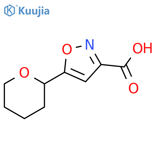5-(oxan-2-yl)-1,2-oxazole-3-carboxylic acid structure