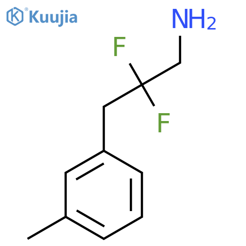 2,2-difluoro-3-(3-methylphenyl)propan-1-amine structure