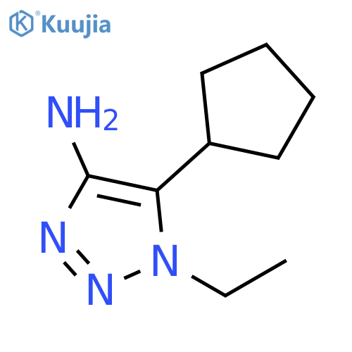 5-cyclopentyl-1-ethyl-1H-1,2,3-triazol-4-amine structure