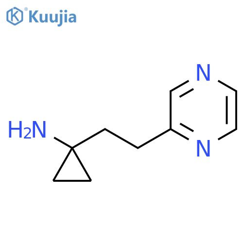 1-2-(pyrazin-2-yl)ethylcyclopropan-1-amine structure