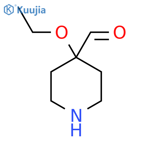 4-ethoxypiperidine-4-carbaldehyde structure