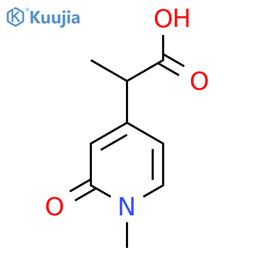 2-(1-Methyl-2-oxo-1,2-dihydropyridin-4-yl)propanoic acid structure