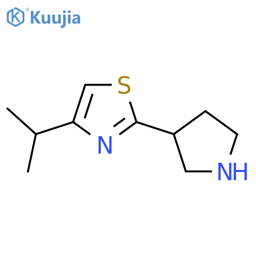 4-(Propan-2-yl)-2-(pyrrolidin-3-yl)-1,3-thiazole structure
