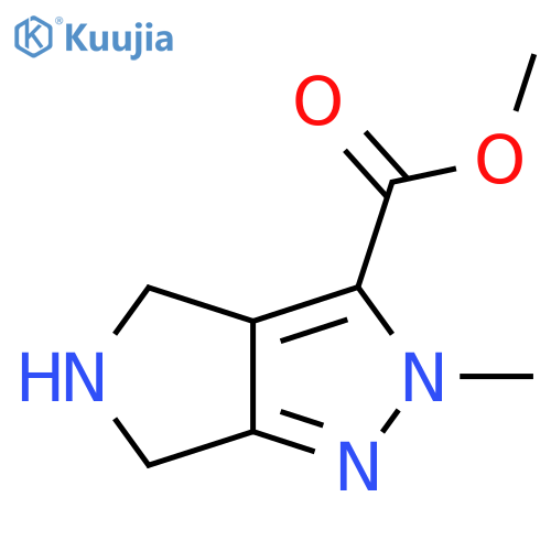 methyl 2-methyl-2H,4H,5H,6H-pyrrolo3,4-cpyrazole-3-carboxylate structure
