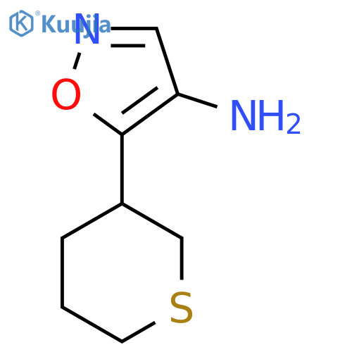 5-(thian-3-yl)-1,2-oxazol-4-amine structure