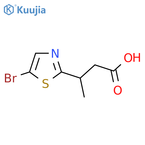 3-(5-bromo-1,3-thiazol-2-yl)butanoic acid structure