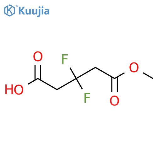 3,3-Difluoroglutaric acid 1-methyl ester structure