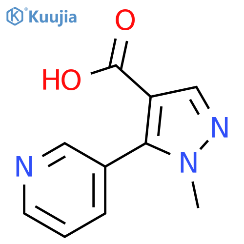 1H-Pyrazole-4-carboxylic acid, 1-methyl-5-(3-pyridinyl)- structure